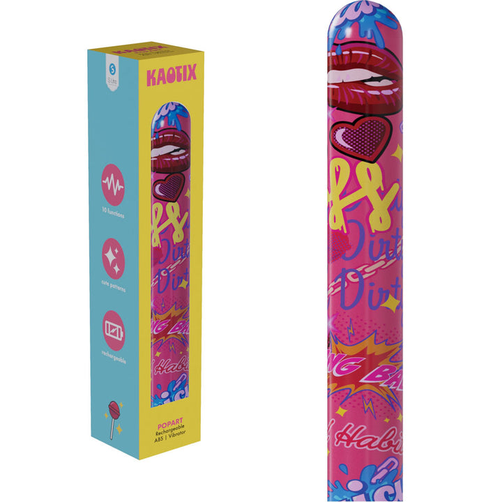 S-Line Kaotix Pop Art Vibrator - Pink