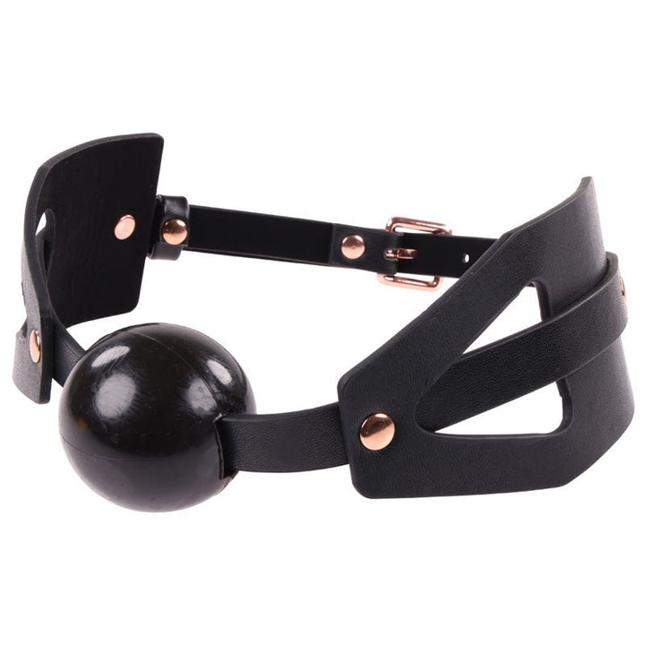 Sex & Mischief Brat Ball Gag - Rose Gold/Black