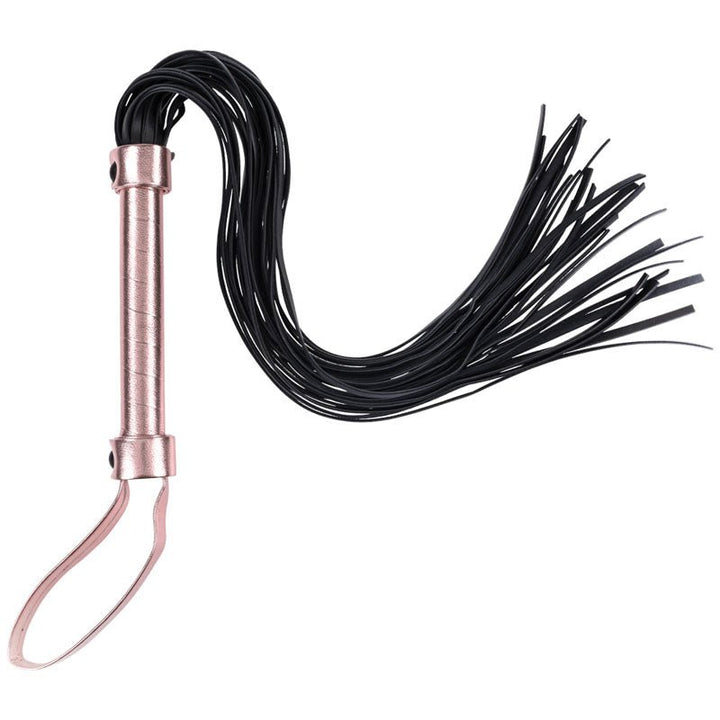 Sex & Mischief Brat Flogger - Rose/Gold Black