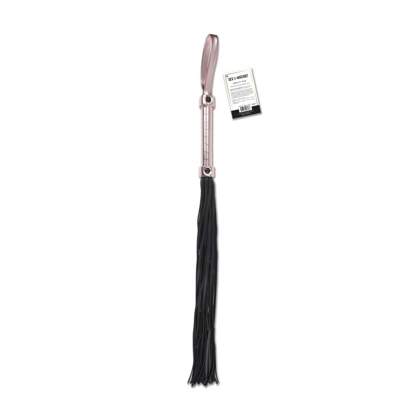 Sex & Mischief Brat Flogger - Rose/Gold Black