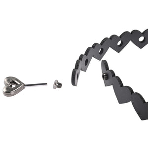 Sex & Mischief Heart Day Collar - Black