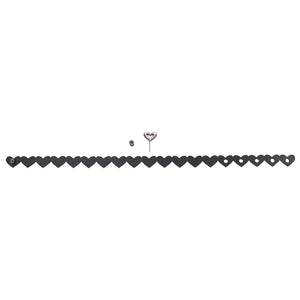 Sex & Mischief Heart Day Collar - Black