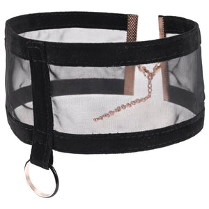 Sex & Mischief Sheer Day Collar - Black