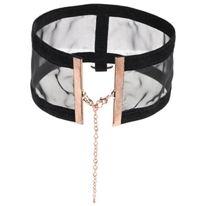 Sex & Mischief Sheer Day Collar - Black