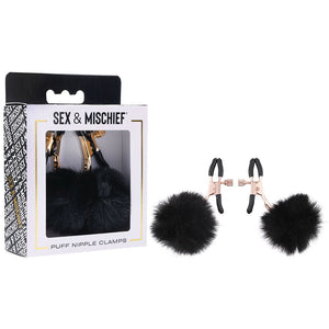 Sex & Mischief Puff Nipple Clamps - Black