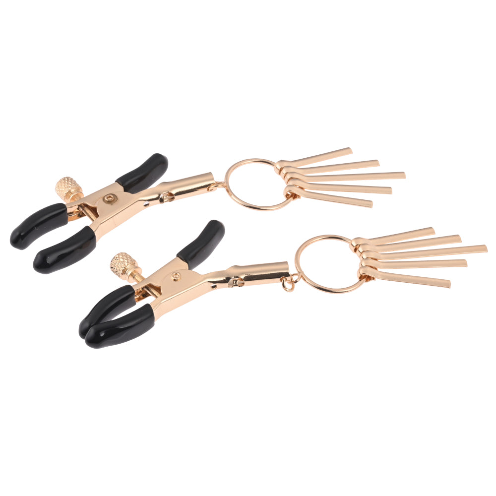 Sex & Mischief Verge Gold Nipple Clamps - Set of 2