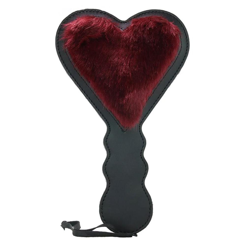 Sex & Mischief Enchanted Heart Paddle - Red/Black