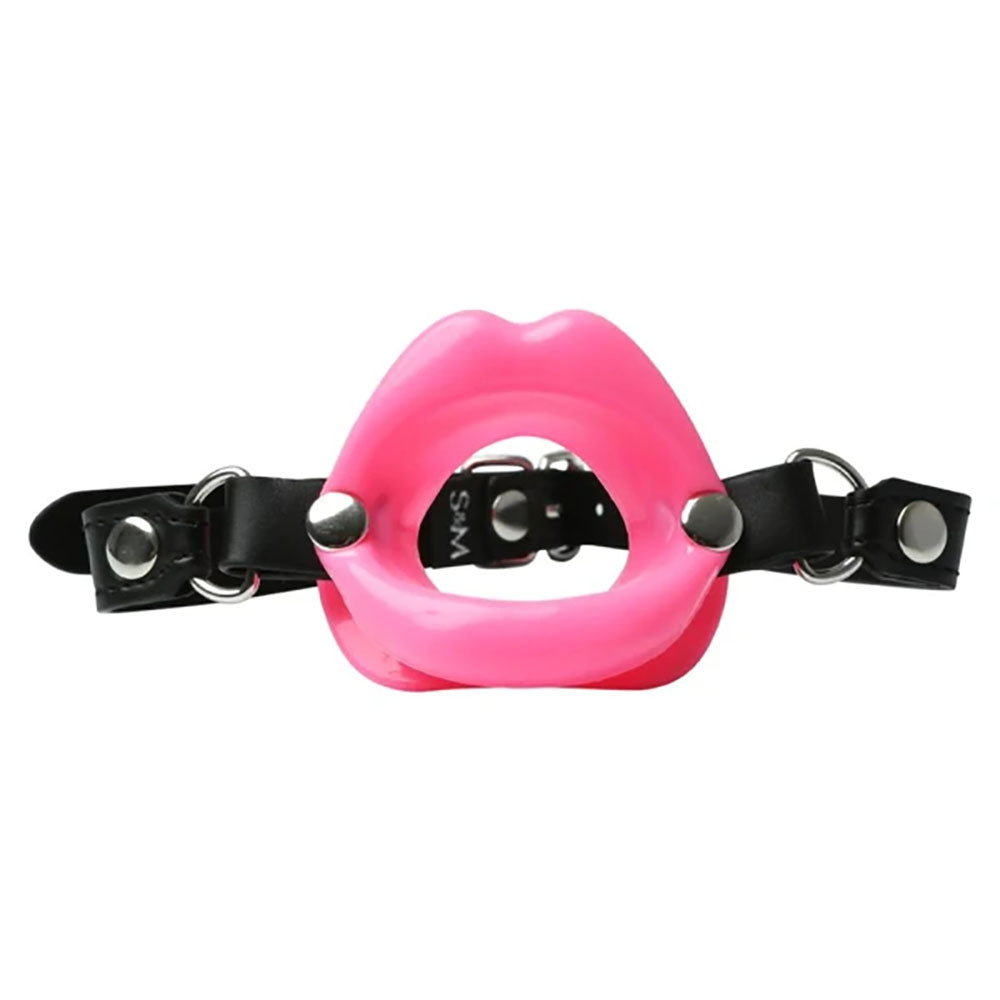 Sex & Mischief Silicone Lips Mouth Gag - Pink