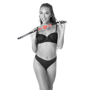 Sex & Mischief Amor Ball Gag - Red/Black