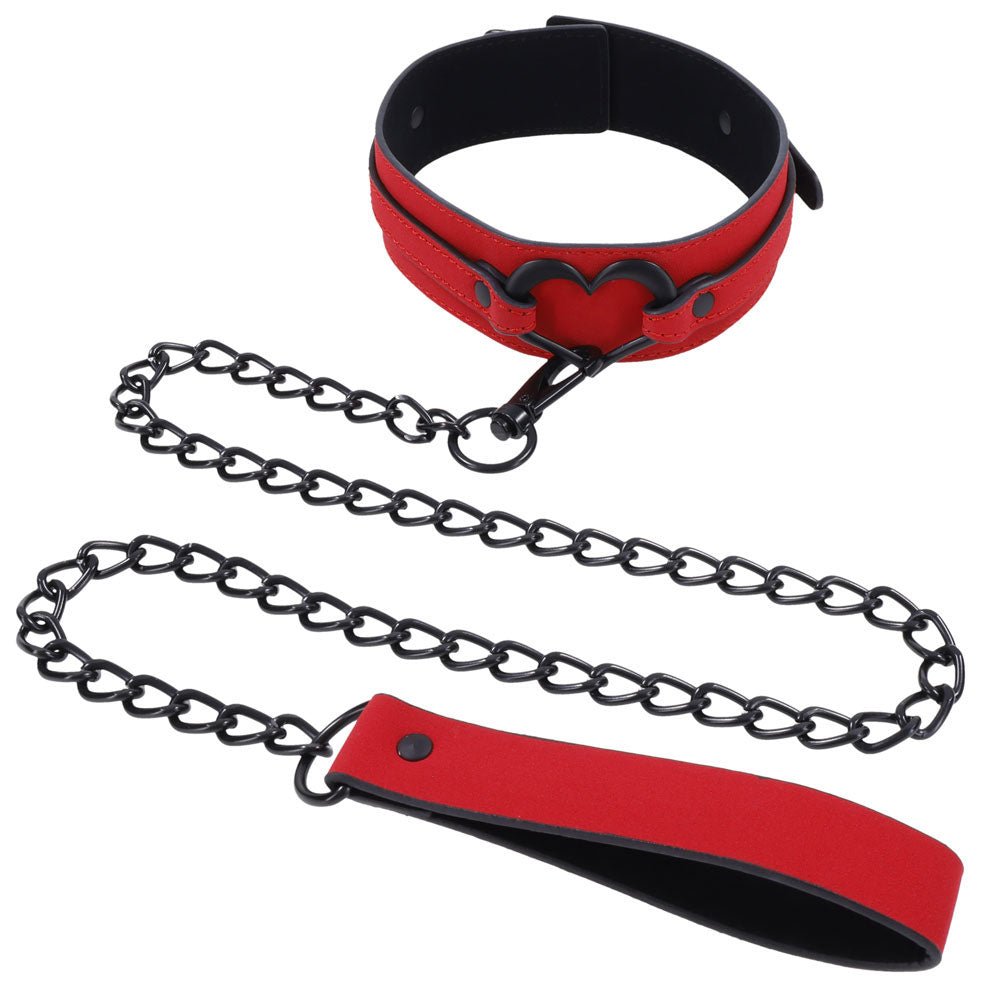 Sex & Mischief Amor Collar and Leash - Red