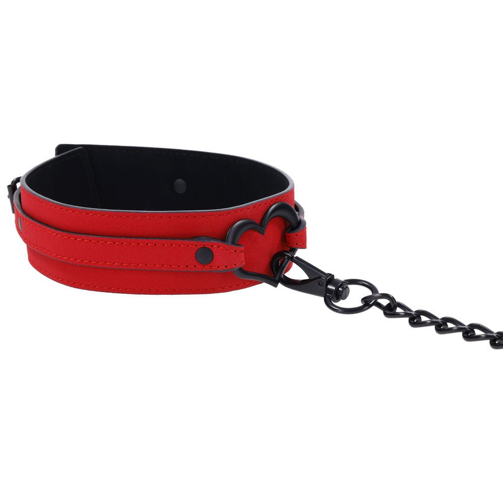 Sex & Mischief Amor Collar and Leash - Red