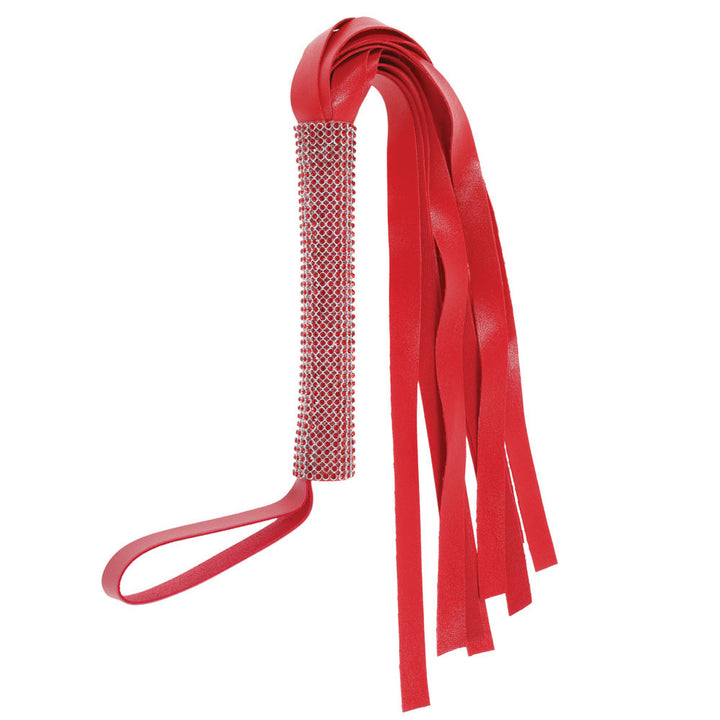 Sex & Mischief Amor Sparkle Flogger - Red