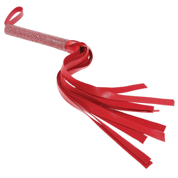 Sex & Mischief Amor Sparkle Flogger - Red