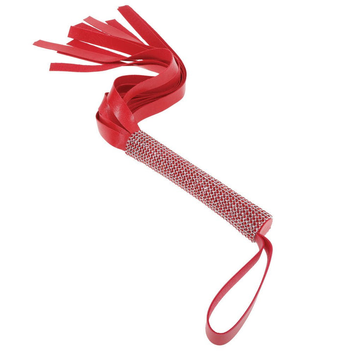 Sex & Mischief Amor Sparkle Flogger - Red