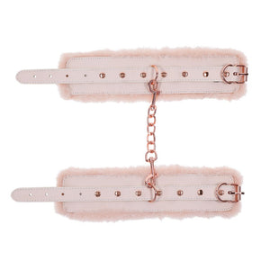 Sex & Mischief Peaches n CreaMe Fur Handcuffs - Peach