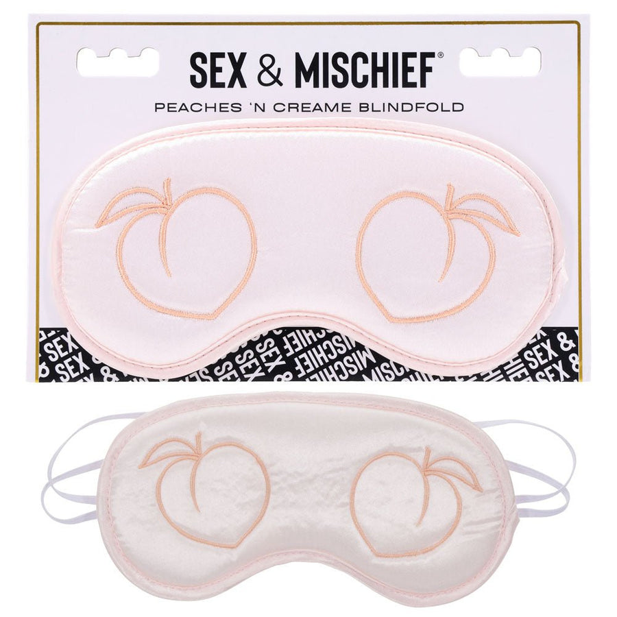 Sex & Mischief Peaches n CreaMe Blindfold - Peach