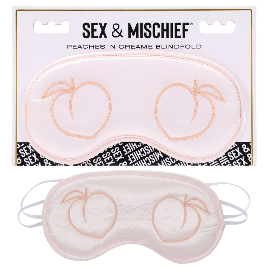 Sex & Mischief Peaches n CreaMe Blindfold - Peach