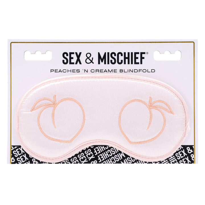 Sex & Mischief Peaches n CreaMe Blindfold - Peach