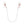 Sex & Mischief Peaches n CreaMe Pearl Nipple Clamps - Peach