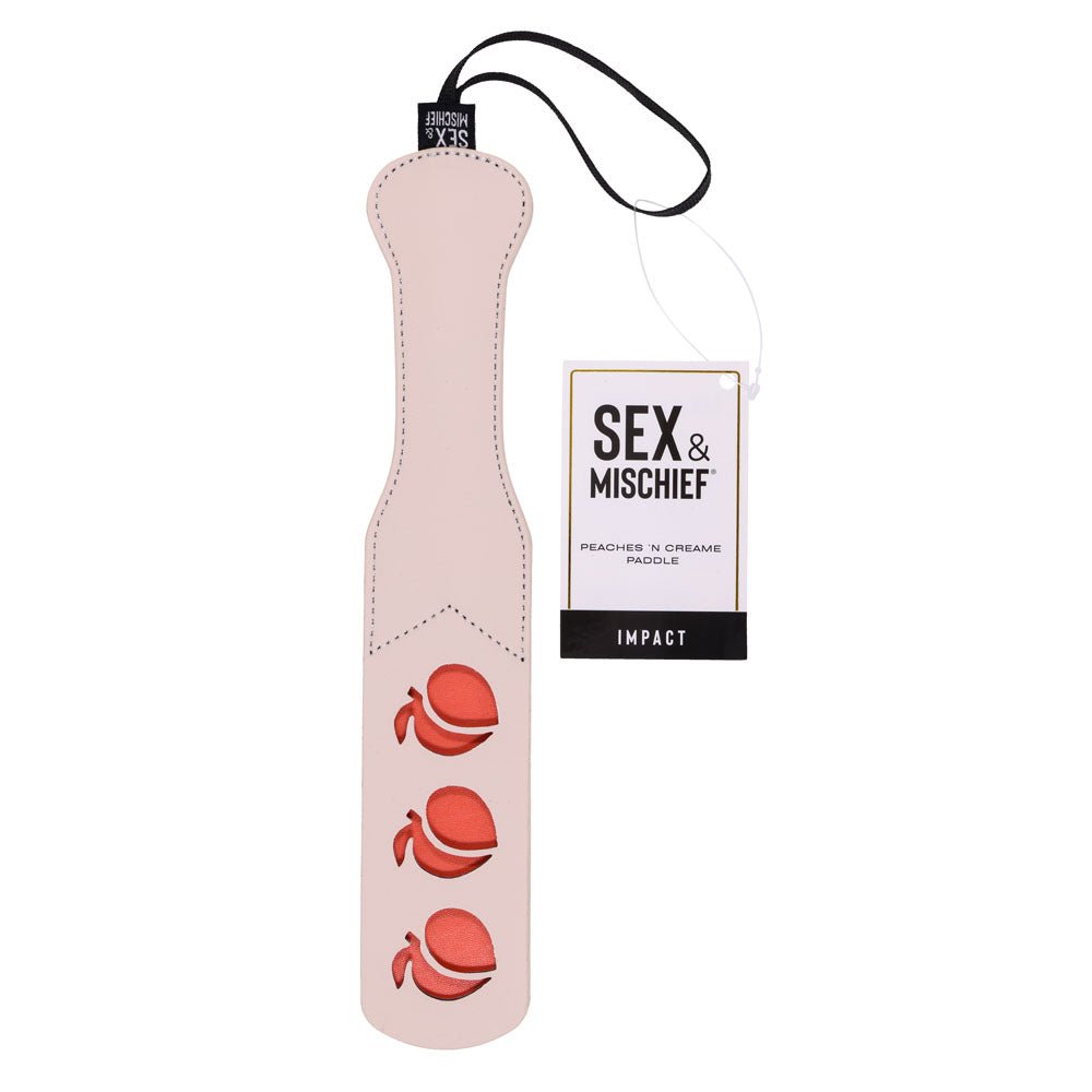 Sex & Mischief Peaches n CreaMe Impression Paddle - Peach