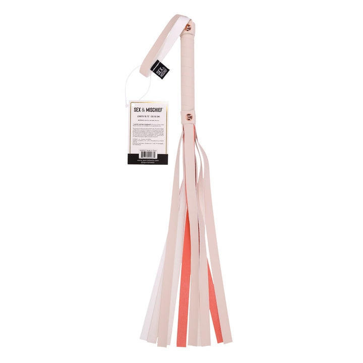 Sex & Mischief Peaches n CreaMe Stripe Flogger - Peach