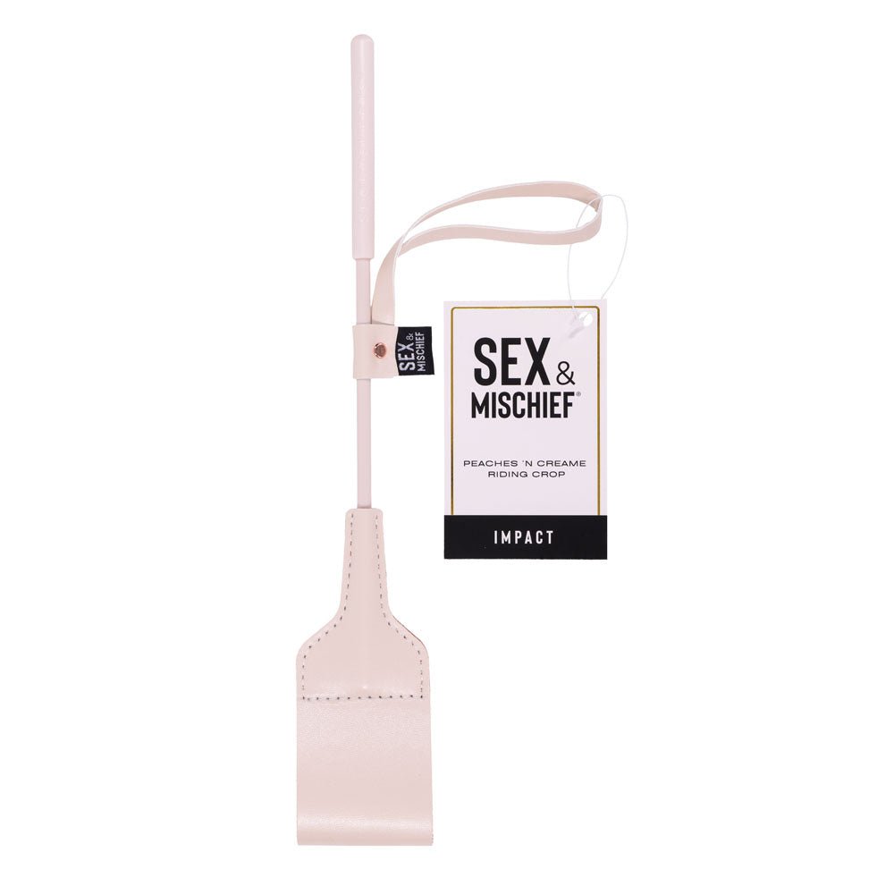 Sex & Mischief Peaches n CreaMe Riding Crop - Peach