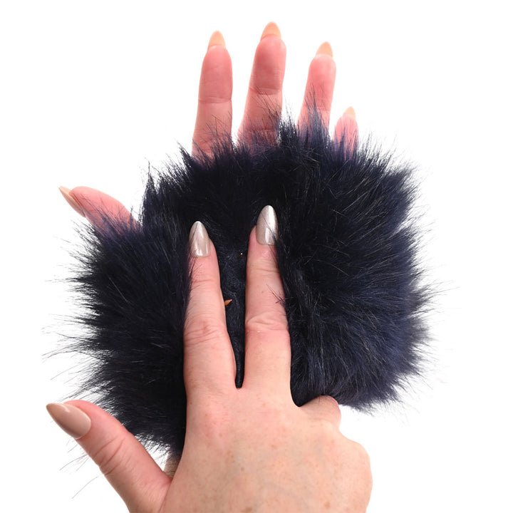 Sex & Mischief Cougar Spiked Sensory Glove - Navy Blue