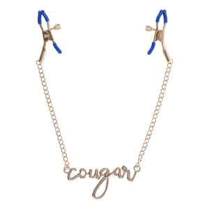 Sex & Mischief Cougar Nipple Clamps - Gold