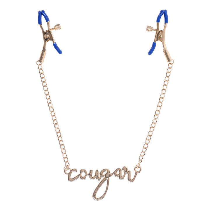 Sex & Mischief Cougar Nipple Clamps - Gold