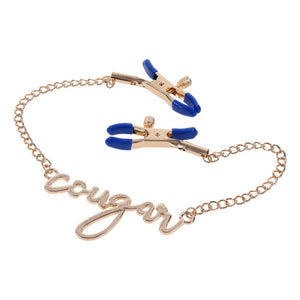 Sex & Mischief Cougar Nipple Clamps - Gold