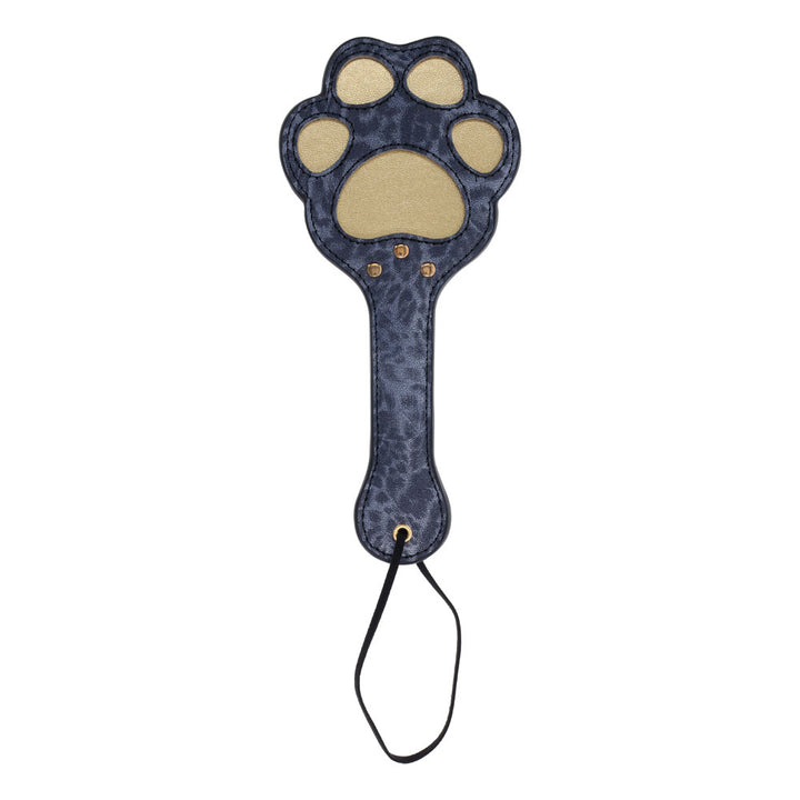 Sex & Mischief Cougar Paw Paddle - Navy Blue/Gold