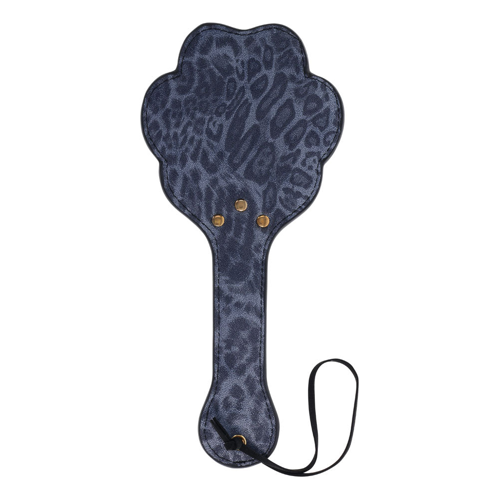 Sex & Mischief Cougar Paw Paddle - Navy Blue/Gold