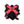 Sex & Mischief Exs & Ohs Cross Cuffs - Red/Black