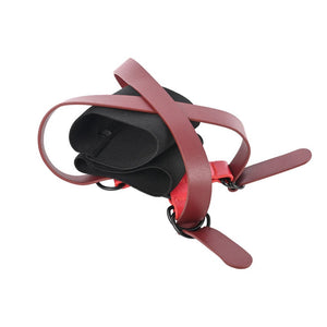 Sex & Mischief Exs & Ohs Cross Cuffs - Red/Black
