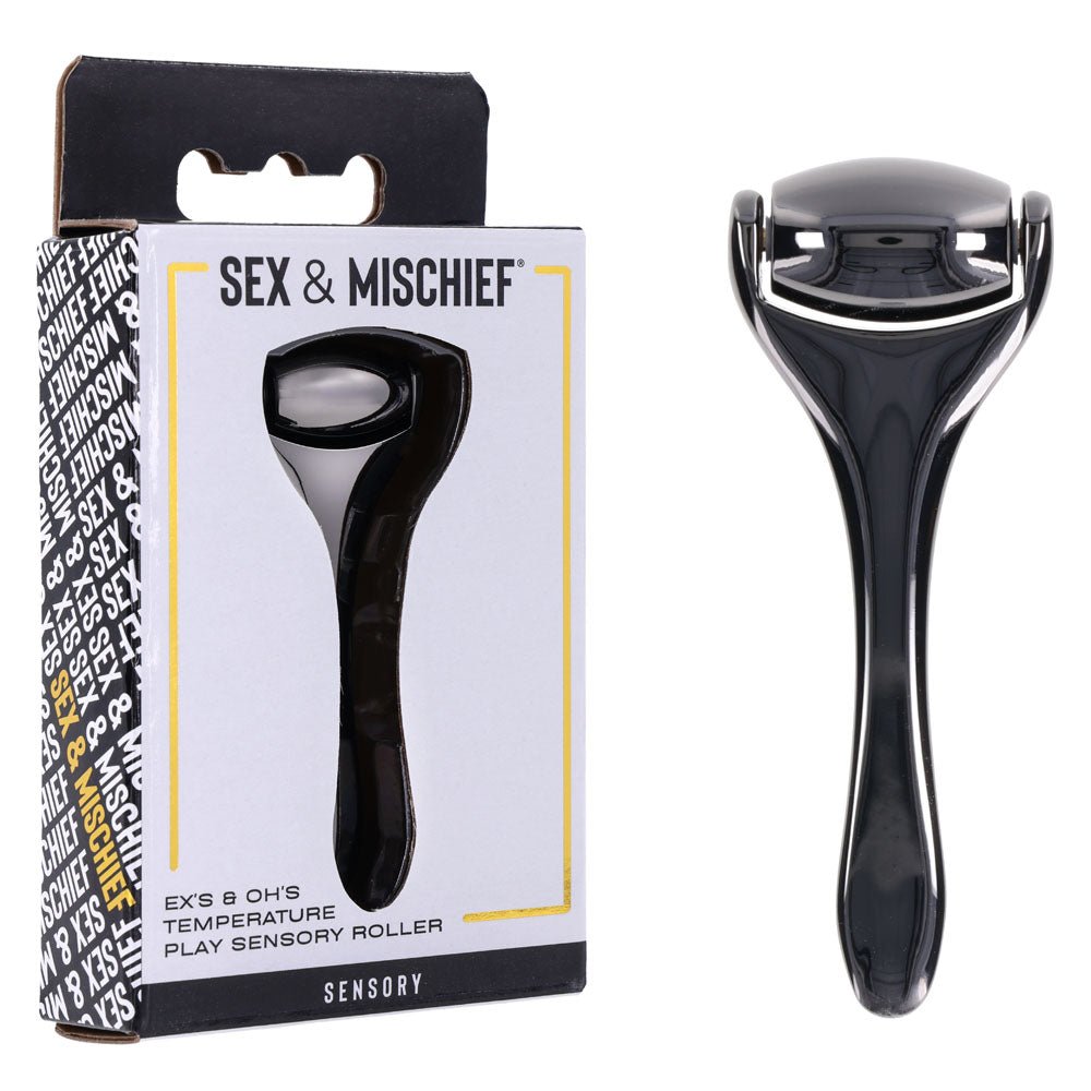 Sex & Mischief Exs & Ohs Temperature Play Sensory Roller - Gunmetal