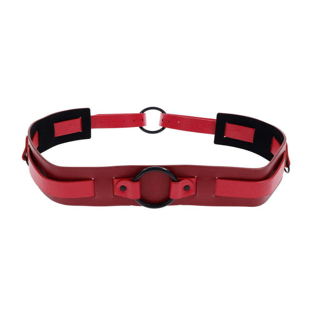 Sex & Mischief Exs & Ohs Bound and Belted Restraint - Red