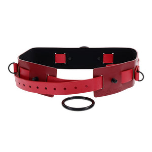 Sex & Mischief Exs & Ohs Bound and Belted Restraint - Red