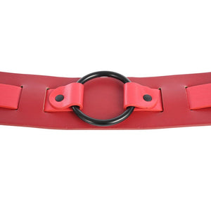 Sex & Mischief Exs & Ohs Bound and Belted Restraint - Red