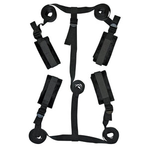 Sex & Mischief Bed Bondage Restraint Kit - Black