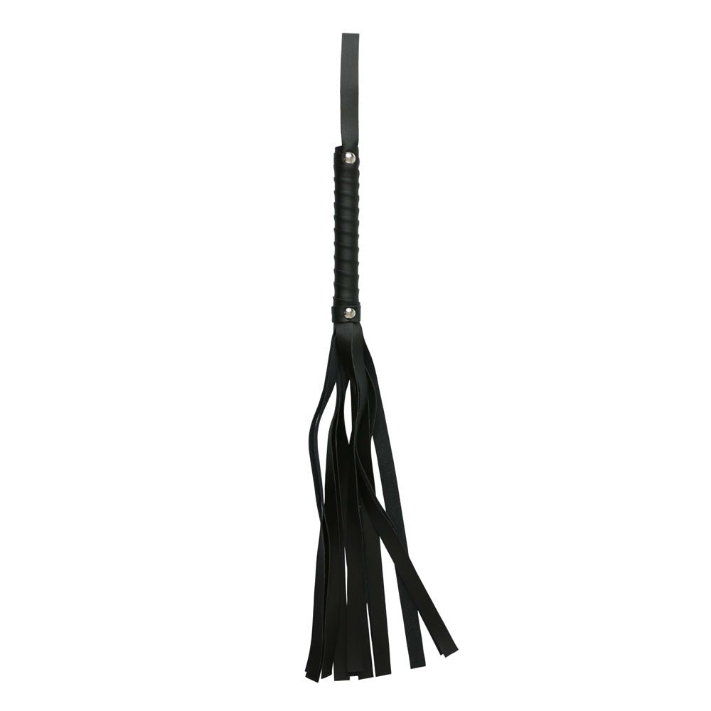 Sex & Mischief Faux Leather Flogger - Black