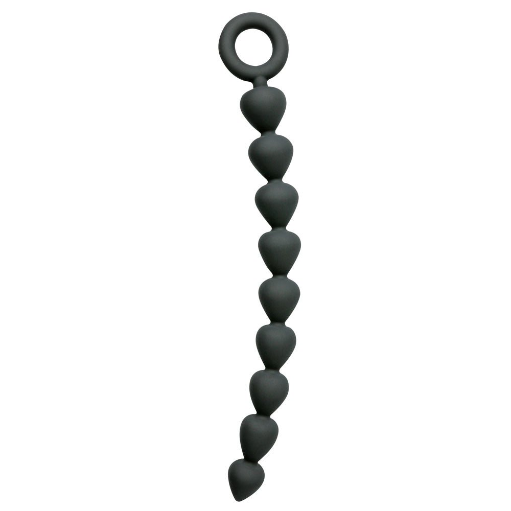 Sex & Mischief Silicone Anal Beads - Black