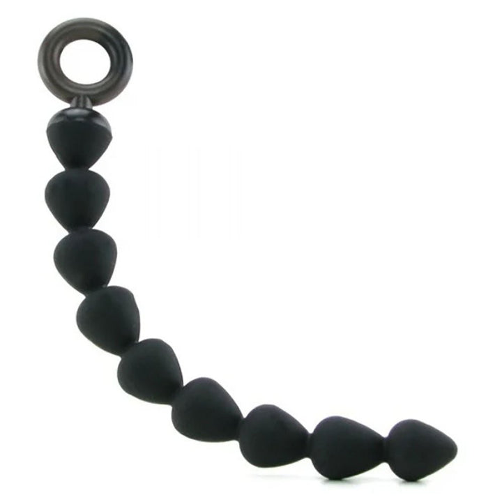 Sex & Mischief Silicone Anal Beads - Black