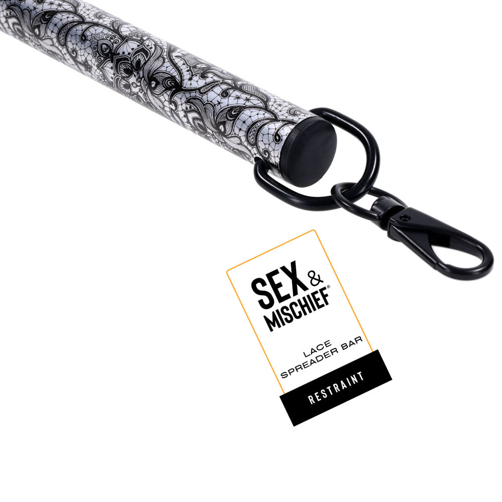 Sex & Mischief Lace Aluminium Spreader Bar
