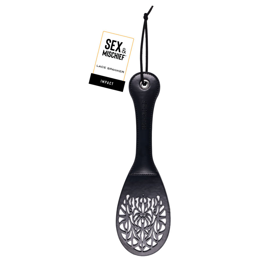Sex & Mischief Lace Spanker - Black