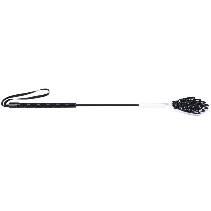 Sex & Mischief Lace Silicone Crop - Black