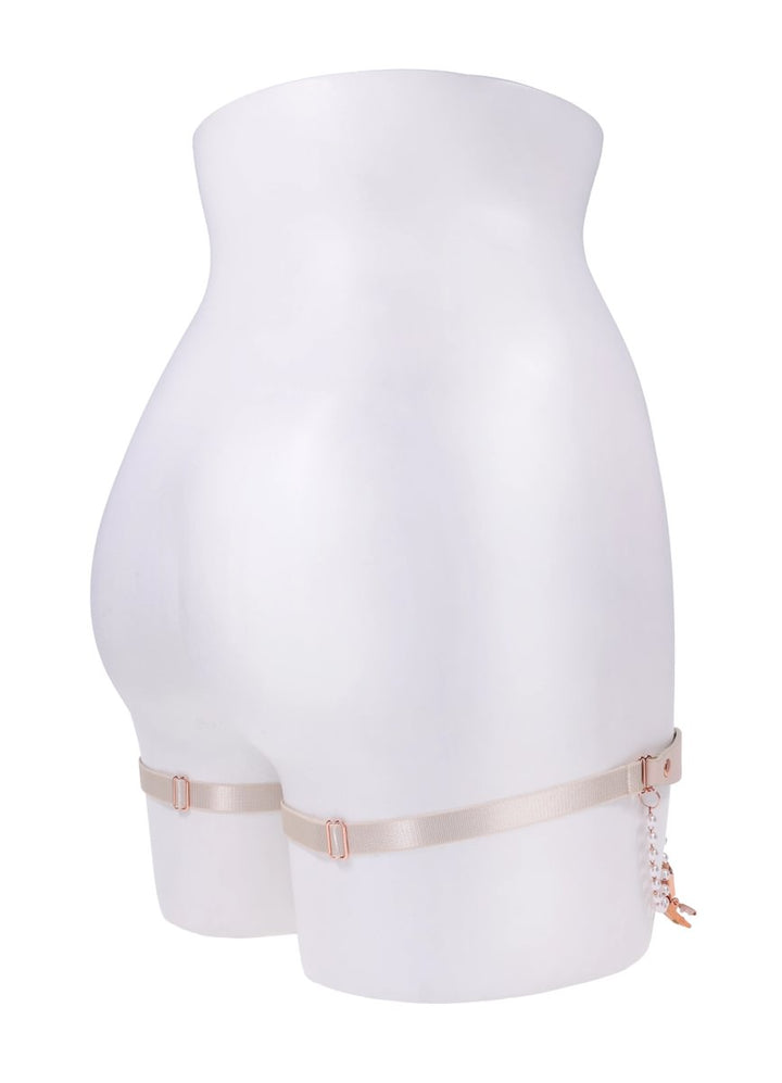 Sex & Mischief Peaches n CreaMe Pearl Garters Set