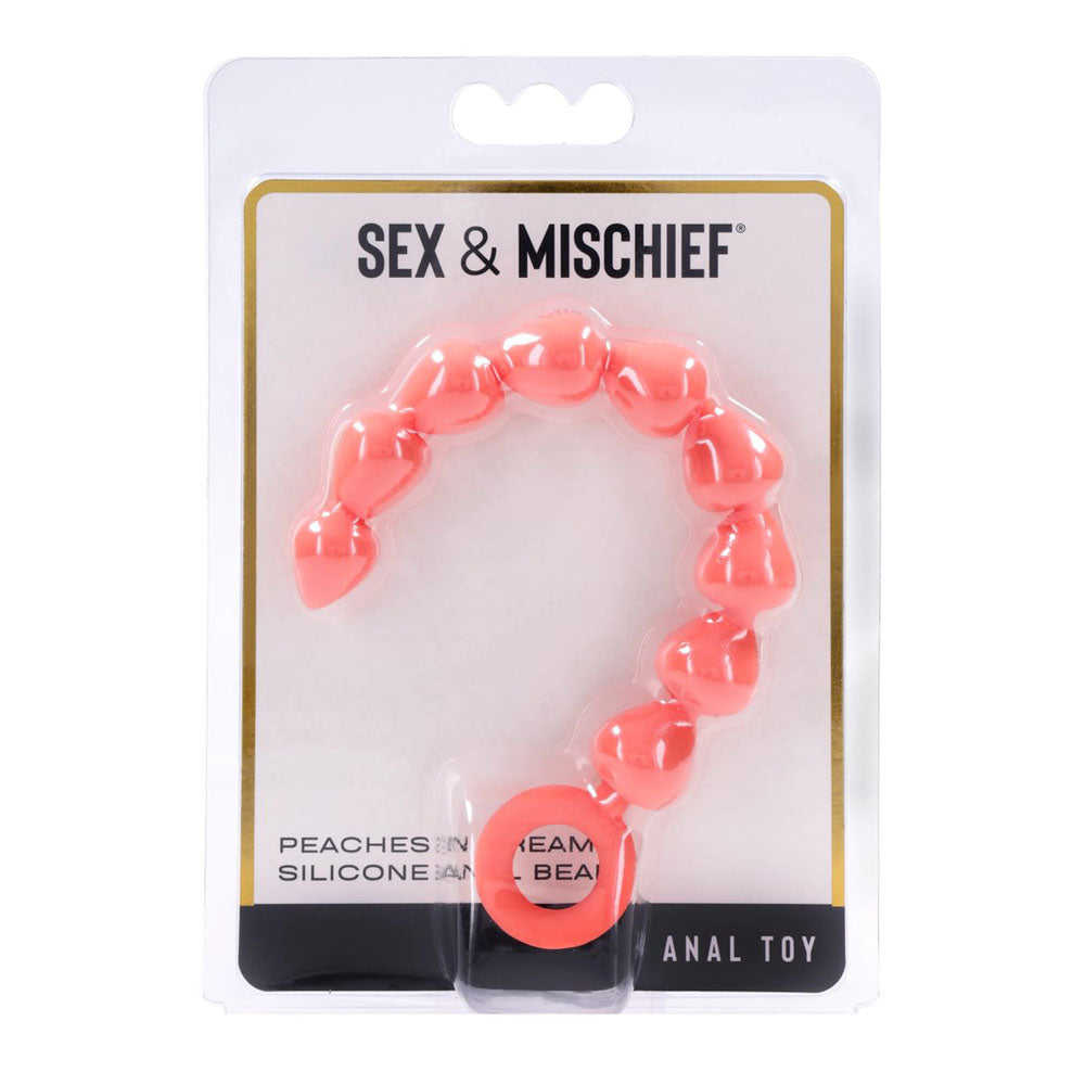 Sex & Mischief Peaches n CreaMe Silicone Anal Beads