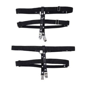 Sex & Mischief Shadow Black Leg Garters