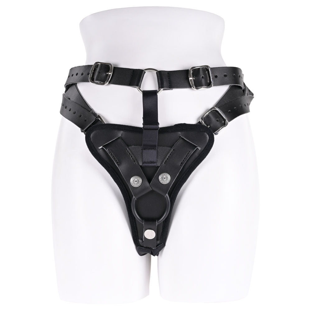 Sportsheets Aurora High Waisted Strap On Harness - Black