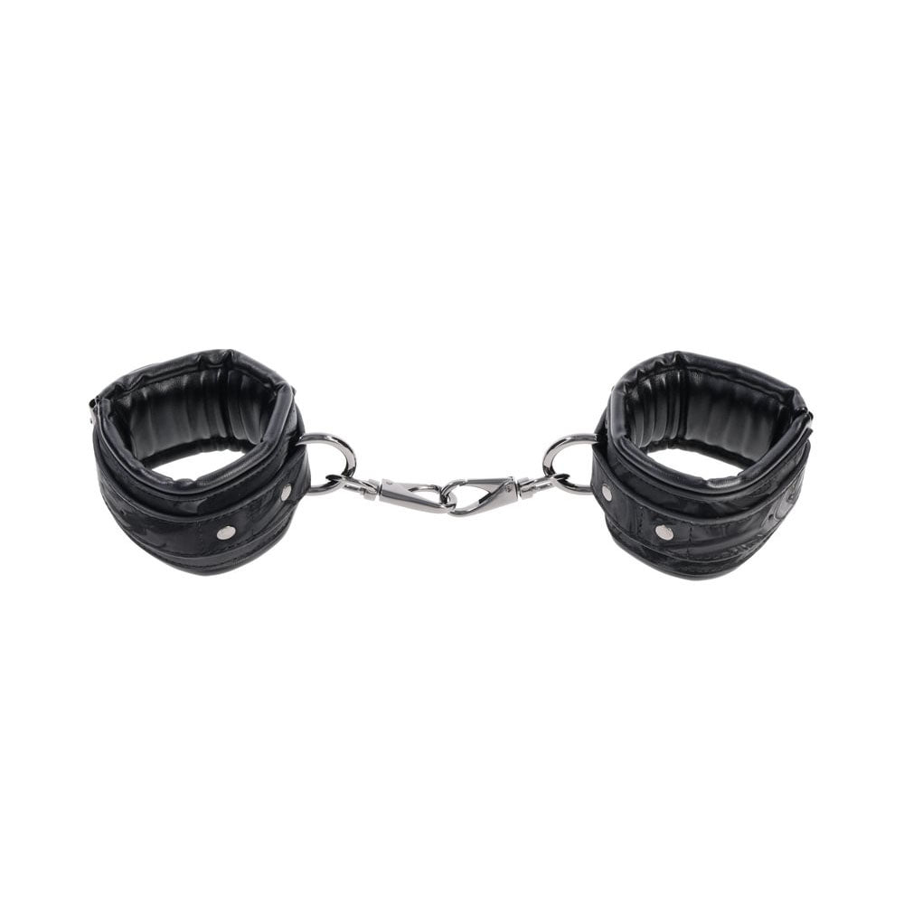 Sportsheets Velvet Noir Adustable Handcuffs - Black